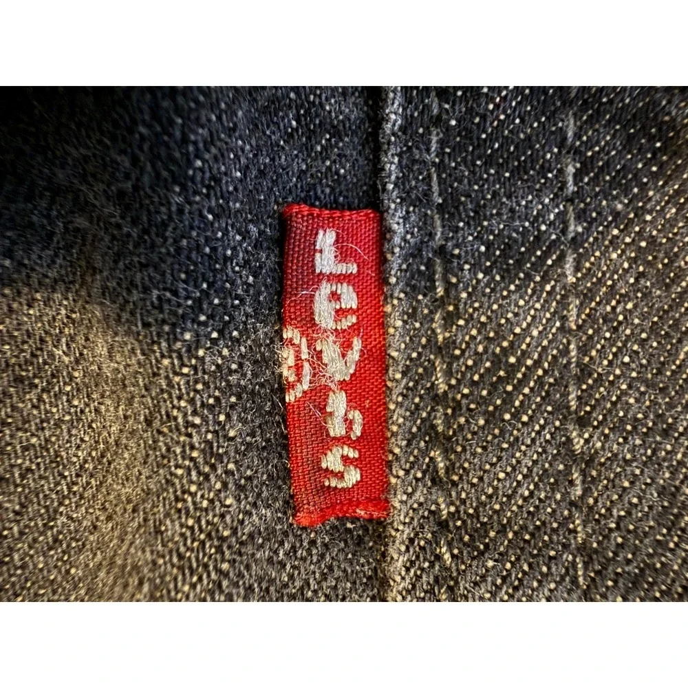Levi's 559 Relaxed Straight Jeans Mens 48x32 Black Red Tab Stretch Denim